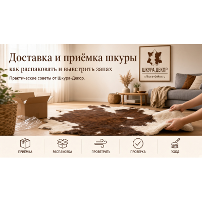 Доставка и приёмка шкуры: как распаковать и «выпустить» запах