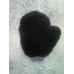 Чистящая рукавица из овчины (чёрная)