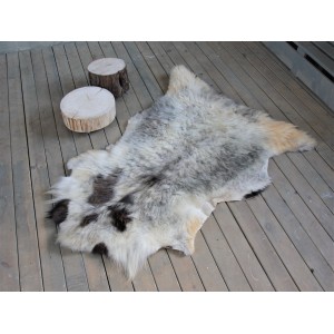 овчина (светло-дымчатая) длинный ворс 130*80 см