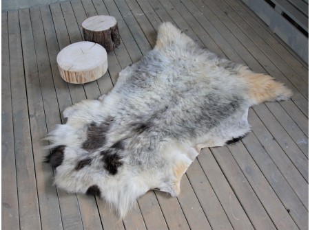 овчина (светло-дымчатая) длинный ворс 130*80 см