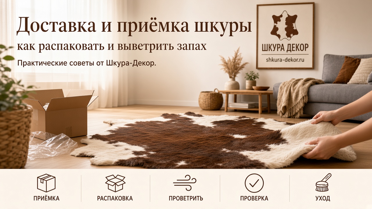 Доставка и приёмка шкуры: как распаковать и выветрить запах